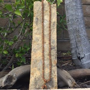 Natural Rudraksha Mala 108 bead Necklace/Bracelet